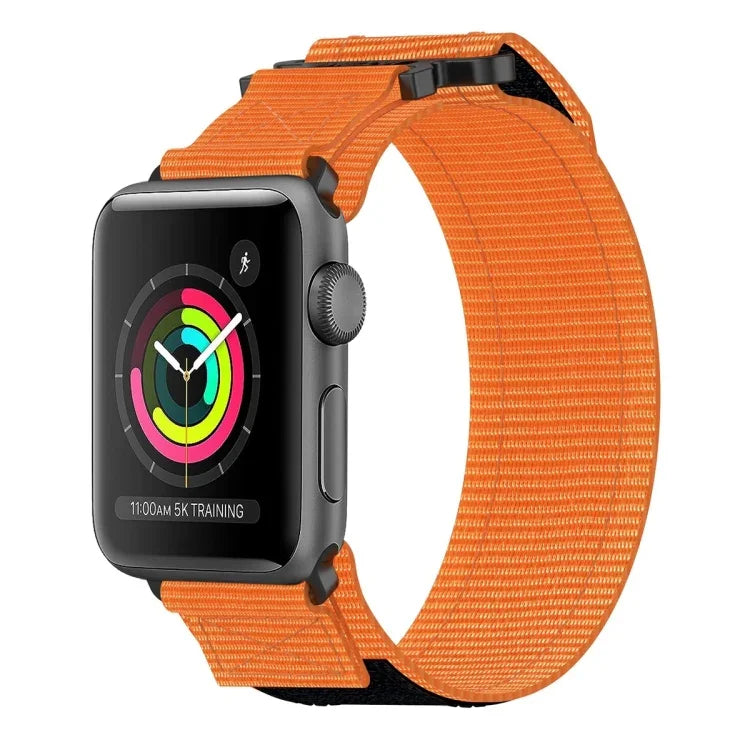 Bracelet de montre auto-agrippant en nylon, pour Apple Watch 38 mm