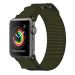 Bracelet de montre auto-agrippant en nylon, pour Apple Watch 38 mm