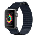 Bracelet de montre auto-agrippant en nylon, pour Apple Watch 38 mm
