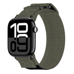 Nylon Hook And Loop Fastener Watch Band, For Apple Watch Series 10 46mm, For Apple Watch Series 10 42mm, For Apple Watch SE 2023 44mm, For Apple Watch SE 2023 40mm, For Apple Watch Ultra 2 49mm, For Apple Watch Series 9 45mm, For Apple Watch Series 9 4...