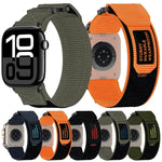 Bracelet de montre auto-agrippant en nylon, pour Apple Watch 38 mm