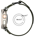 Bracelet de montre auto-agrippant en nylon, pour Apple Watch 38 mm
