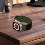 Bracelet de montre auto-agrippant en nylon, pour Apple Watch 38 mm