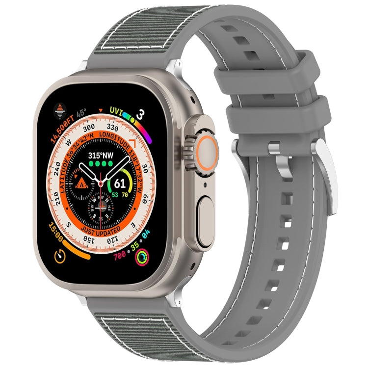 Bracelet de montre hybride officiel Buckle en nylon tressé et silicone, pour Apple Watch 42 mm, pour Apple Watch 38 mm