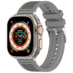Bracelet de montre hybride officiel Buckle en nylon tressé et silicone, pour Apple Watch 42 mm, pour Apple Watch 38 mm