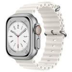 ZGA Ocean Silicone Watch Band, For Apple Watch Series 10 46mm, For Apple Watch Series 10 42mm, For Apple Watch SE 2023 44mm, For Apple Watch Ultra 2 49mm, For Apple Watch Series 9 45mm, For Apple Watch Ultra 49mm, For Apple Watch Series 8 45mm         ...