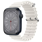 ZGA Ocean Silicone Watch Band, For Apple Watch Series 10 46mm, For Apple Watch Series 10 42mm, For Apple Watch SE 2023 44mm, For Apple Watch Ultra 2 49mm, For Apple Watch Series 9 45mm, For Apple Watch Ultra 49mm, For Apple Watch Series 8 45mm         ...