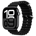 ZGA Ocean Silicone Watch Band, For Apple Watch Series 10 46mm, For Apple Watch Series 10 42mm, For Apple Watch SE 2023 44mm, For Apple Watch Ultra 2 49mm, For Apple Watch Series 9 45mm, For Apple Watch Ultra 49mm, For Apple Watch Series 8 45mm         ...