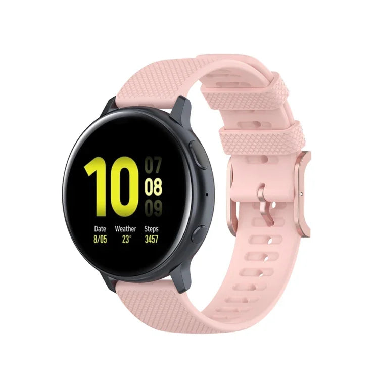 Bracelet texturé à pois de 20 mm, pour Galaxy Watch Active 3 / Active 2 / Active, pour Polar Ignite