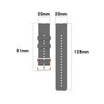 Bracelet texturé à pois de 20 mm, pour Galaxy Watch Active 3 / Active 2 / Active, pour Polar Ignite