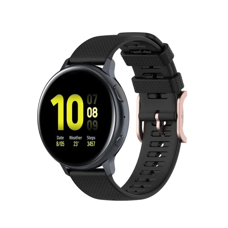 Bracelet texturé à pois de 20 mm, pour Galaxy Watch Active 3 / Active 2 / Active, pour Polar Ignite