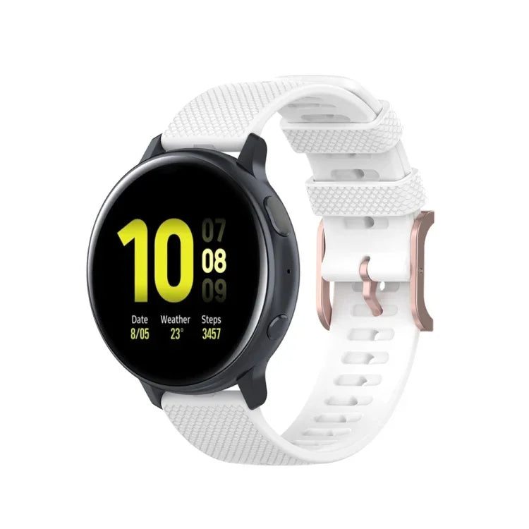 Bracelet texturé à pois de 20 mm, pour Galaxy Watch Active 3 / Active 2 / Active, pour Polar Ignite