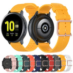 Bracelet texturé à pois de 20 mm, pour Galaxy Watch Active 3 / Active 2 / Active, pour Polar Ignite