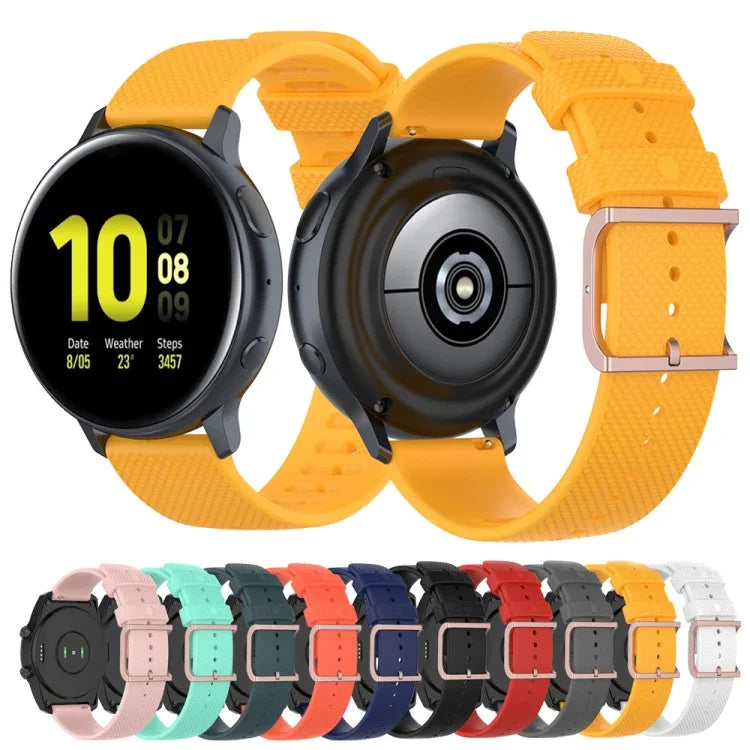 Bracelet texturé à pois de 20 mm, pour Galaxy Watch Active 3 / Active 2 / Active, pour Polar Ignite