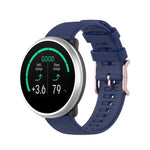 Bracelet texturé à pois de 20 mm, pour Galaxy Watch Active 3 / Active 2 / Active, pour Polar Ignite