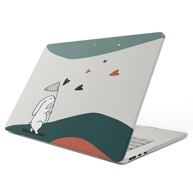 Étui de protection dépoli pour ordinateur portable avec motif imprimé UV, pour MacBook Pro 13.3 Retina A1425 / A1502, pour MacBook Pro 15.4 Retina A1398