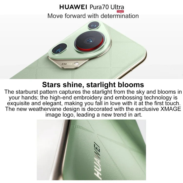 HUAWEI Pura 70 Ultra, lecteur d'empreintes digitales sous l'écran, écran 6,8 pouces, HarmonyOS 4.2, processeur Kirin 9010 Octa-Core jusqu'à 2,3 GHz, NFC, OTG, non compatible avec Google Play, 16 Go + 512 Go ou 16 Go + 1 To