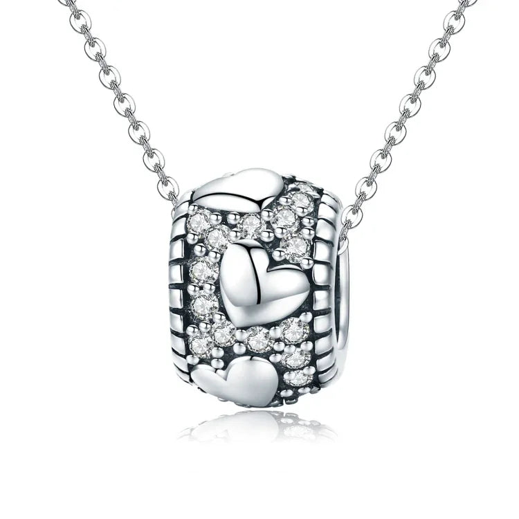 Perles Shine My Heart en Argent Sterling S925 Accessoires DIY pour Bracelet Collier