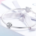 Perles Shine My Heart en Argent Sterling S925 Accessoires DIY pour Bracelet Collier