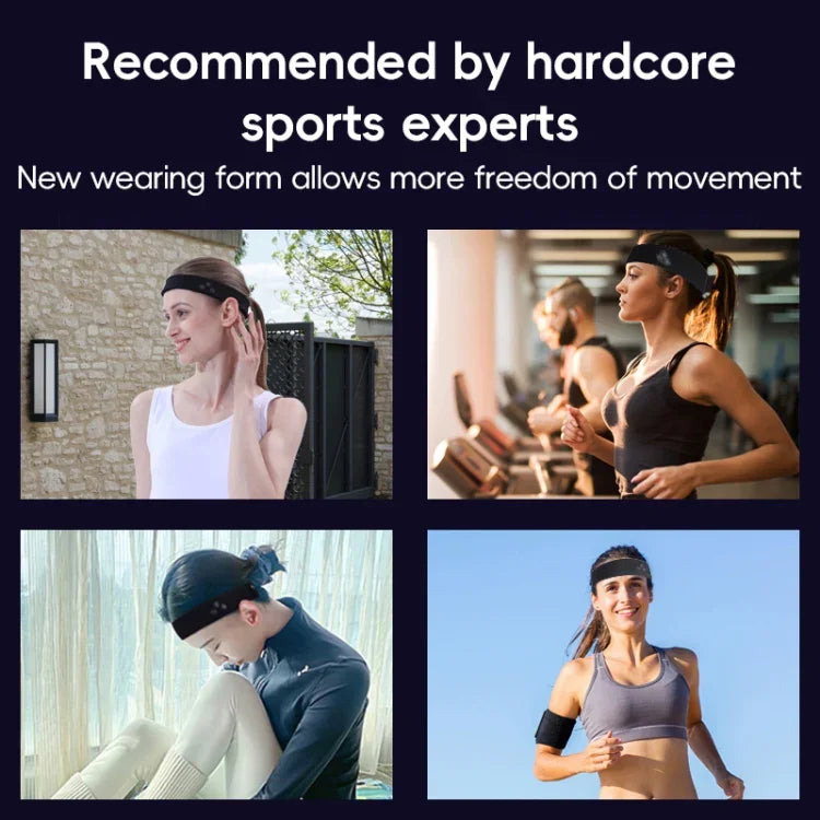 Écouteurs sans fil Bluetooth Mucro B01 style turban avec bandeau de sport