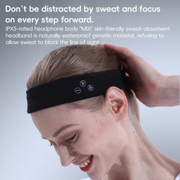 Écouteurs sans fil Bluetooth Mucro B01 style turban avec bandeau de sport