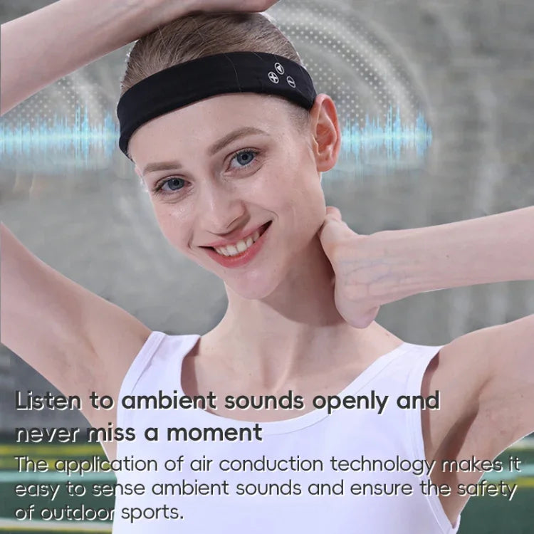 Écouteurs sans fil Bluetooth Mucro B01 style turban avec bandeau de sport