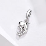 Pendentif Dauphin en Argent Sterling S925 Accessoires DIY pour Bracelet Collier