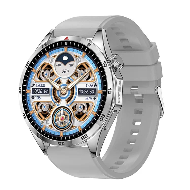 GTS4/LT09 Montre connectée de fitness et bien-être de 1,5 pouce IP67 avec prise en charge des appels Bluetooth / du suivi du sommeil / de l'oxygène sanguin / du moniteur de fréquence cardiaque, bracelet en silicone, bracelet en acier