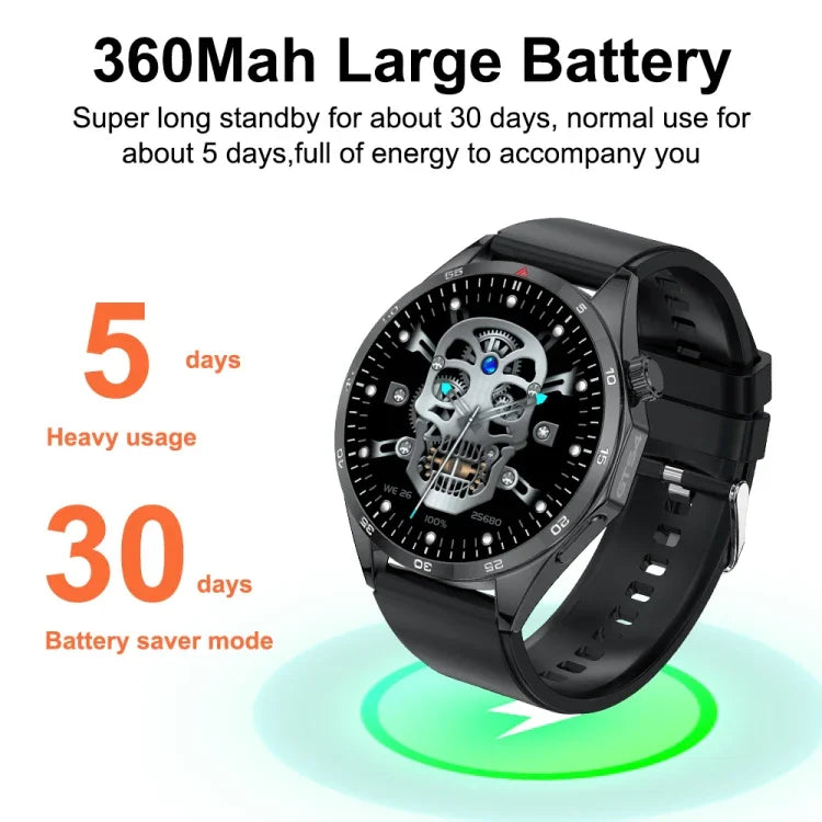 GTS4/LT09 Montre connectée de fitness et bien-être de 1,5 pouce IP67 avec prise en charge des appels Bluetooth / du suivi du sommeil / de l'oxygène sanguin / du moniteur de fréquence cardiaque, bracelet en silicone, bracelet en acier