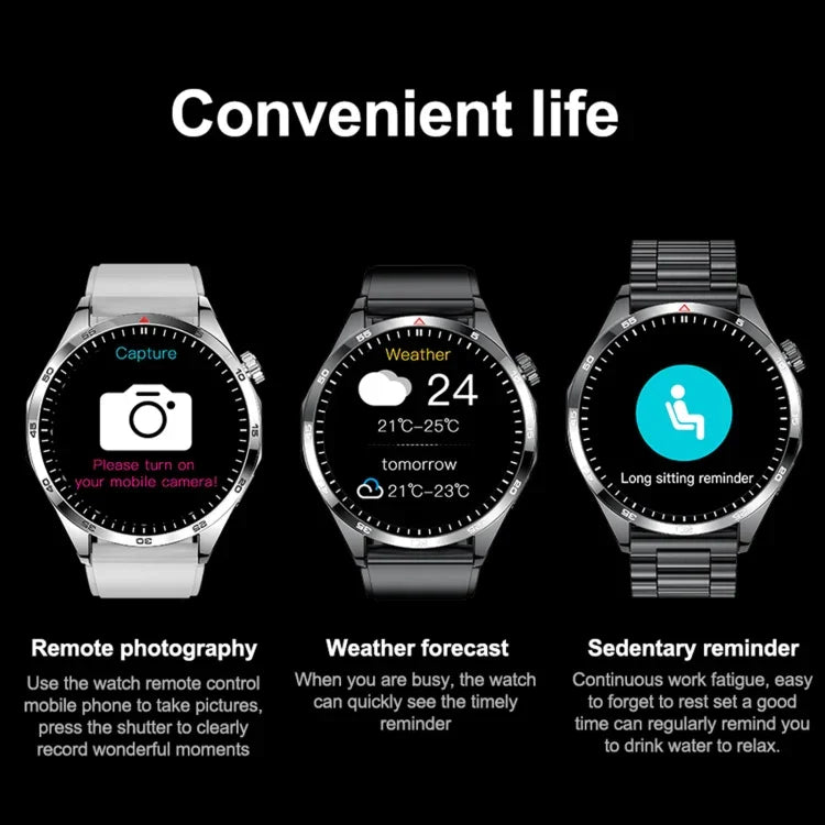 GTS4/LT09 Montre connectée de fitness et bien-être de 1,5 pouce IP67 avec prise en charge des appels Bluetooth / du suivi du sommeil / de l'oxygène sanguin / du moniteur de fréquence cardiaque, bracelet en silicone, bracelet en acier