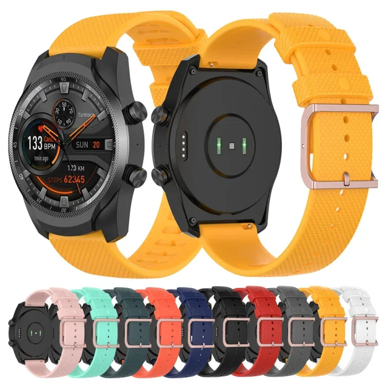 Bracelet texturé à pois de 22mm, Pour Polar Grit X / Vantage M, Pour Ticwatch Pro 2020 / Ticwatch GTX, Pour Samsung Galaxy Watch3 45mm / Galaxy Watch 46mm