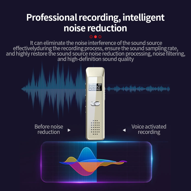 Enregistreur vocal portable mini JNN Q7 avec écran OLED, 4 Go, 8 Go, 16 Go, 32 Go