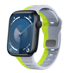 Bracelet de montre en silicone à boucle inversée texture vague, pour Apple Watch Ultra 2 49mm, pour Apple Watch Series 9 45mm, pour Apple Watch Series 9 41mm, pour Apple Watch Ultra 49mm