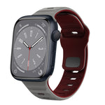 Bracelet de montre en silicone à boucle inversée texture vague, pour Apple Watch Series 8 41mm, pour Apple Watch Series 8 45mm, pour Apple Watch SE 2022 40mm, pour Apple Watch SE 2022 44mm