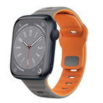 Bracelet de montre en silicone à boucle inversée texture vague, pour Apple Watch Series 8 41mm, pour Apple Watch Series 8 45mm, pour Apple Watch SE 2022 40mm, pour Apple Watch SE 2022 44mm