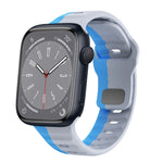 Bracelet de montre en silicone à boucle inversée texture vague, pour Apple Watch Series 8 41mm, pour Apple Watch Series 8 45mm, pour Apple Watch SE 2022 40mm, pour Apple Watch SE 2022 44mm