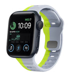 Bracelet de montre en silicone à boucle inversée texture vague, pour Apple Watch Series 8 41mm, pour Apple Watch Series 8 45mm, pour Apple Watch SE 2022 40mm, pour Apple Watch SE 2022 44mm