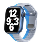 Bracelet de montre en silicone à boucle inversée texture vague, pour Apple Watch Series 7 41mm, pour Apple Watch Series 7 45mm, pour Apple Watch SE 40mm, pour Apple Watch SE 44mm