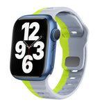 Bracelet de montre en silicone à boucle inversée texture vague, pour Apple Watch Series 7 41mm, pour Apple Watch Series 7 45mm, pour Apple Watch SE 40mm, pour Apple Watch SE 44mm