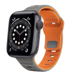 Bracelet de montre en silicone à boucle inversée texture vague, pour Apple Watch Series 6 40mm, pour Apple Watch Series 6 44mm, pour Apple Watch Series 5 44mm, pour Apple Watch Series 5 40mm