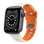 Bracelet de montre en silicone à boucle inversée texture vague, pour Apple Watch Series 6 40mm, pour Apple Watch Series 6 44mm, pour Apple Watch Series 5 44mm, pour Apple Watch Series 5 40mm