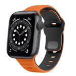 Bracelet de montre en silicone à boucle inversée texture vague, pour Apple Watch Series 6 40mm, pour Apple Watch Series 6 44mm, pour Apple Watch Series 5 44mm, pour Apple Watch Series 5 40mm