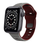 Bracelet de montre en silicone à boucle inversée texture vague, pour Apple Watch Series 6 40mm, pour Apple Watch Series 6 44mm, pour Apple Watch Series 5 44mm, pour Apple Watch Series 5 40mm