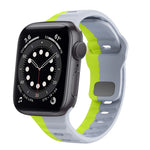 Bracelet de montre en silicone à boucle inversée texture vague, pour Apple Watch Series 6 40mm, pour Apple Watch Series 6 44mm, pour Apple Watch Series 5 44mm, pour Apple Watch Series 5 40mm
