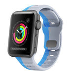Bracelet de montre en silicone à boucle inversée texture vague, pour Apple Watch Series 2 42mm, pour Apple Watch Series 2 38mm, pour Apple Watch 42mm, pour Apple Watch 38mm