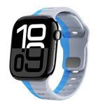 Bracelet de montre en silicone à boucle inversée texture vague, pour Apple Watch Series 10 46mm, pour Apple Watch Series 10 42mm, pour Apple Watch SE 2023 44mm, pour Apple Watch SE 2023 40mm