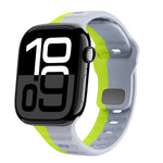 Bracelet de montre en silicone à boucle inversée texture vague, pour Apple Watch Series 10 46mm, pour Apple Watch Series 10 42mm, pour Apple Watch SE 2023 44mm, pour Apple Watch SE 2023 40mm