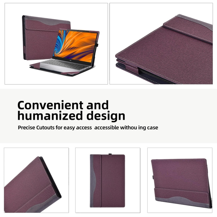 Housse de protection antichoc en cuir pour ordinateur portable, Pour HP Envy X360 14 pouces 14-fa 2024, Pour HP Envy X360 14 pouces 14-fc
