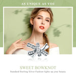 Perles Nœud Doux en Argent Sterling S925 Accessoires DIY pour Bracelet Collier
