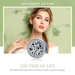 Bracelet Arbre de Vie en Argent Sterling S925 avec Cordon Décoré de Perles Détachées